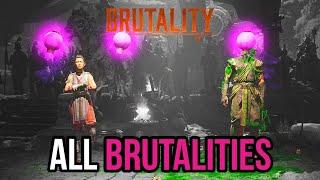 Mortal Kombat 1 - ALL Li Mei Brutalities [4k HDR]