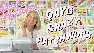 How to Quilt As You Go: How to make a CRAZY Patchwork Quilt!