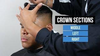 (8/9) MID BALD FADE WITH SHEAR TRIM : FREE Online Barber School