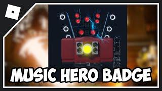 HOW TO GET MUSIC HERO BADGE in BATHTUBS WARS 2 | TITAN SPEAKERMAN MORPH in BATHTUBS WARS 2