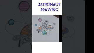 Astronaut drawing • Space • Nidhi's Fusion • #art #drawingchallenge #space #universe #shorts