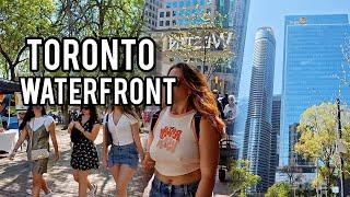 Toronto Waterfront Walking Tour Harbourfront Downtown Toronto Canada 4k