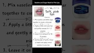 Beauty | Soft Pink Lips with Sugar and Vaseline