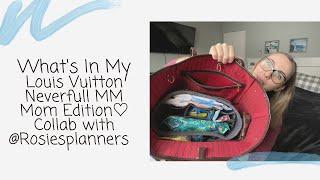 What's In My Louis Vuitton Neverfull MM Mom Edition | Collab With @rosiesplanners