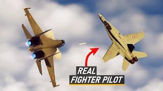 Can a Real Fighter Pilot Beat an Su-30 with Thrust Vectoring in DCS?