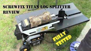 Screwfix Titan TTB762LSP Log Splitter 1.5KW 4 Ton Review