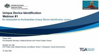 TGA Webinar: Unique Device Identification #1