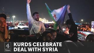 Syria latest: crowds celebrate landmark deal days after violent clashes