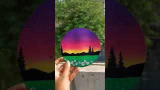 easy watercolor painting for beginners | spring season drawing#shorts