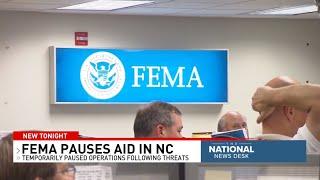 Why FEMA has to pause aid in North Carolina amid Helene clean-up