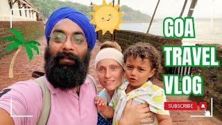 Day in Life in Goa with 2 years old. Family Travel Vlog in India.