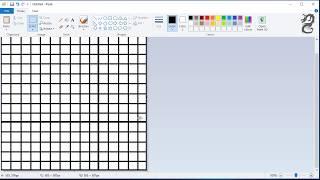 How to Make Graph Paper in Windows: Drawing A Grid In Paint