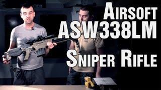 ASG Ashbury ASW338LM Airsoft Sniper Rifle Shooting Test - EpicAirsoftHD