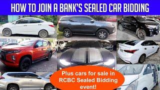 How to join sealed car bidding sa banks. Plus silipin natin repossessed cars at RCBC sealed bidding