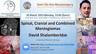 İON 330. ZOOM lecture, Shalamberidze: Meningiomas 20.03.23