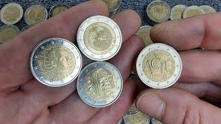 2 euro's coin hunt  2000€. What coins came out today?!! Collectable coins. Rare!