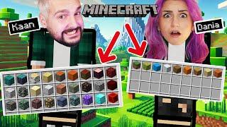 WER FINDET MEHR BAUMATERIALIEN IN MINECRAFT? Challenge Kaan VS. Dania