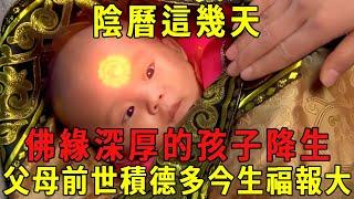 Disclosure: In the past few days of the lunar calendar  a child with deep Buddha's affinity was bor