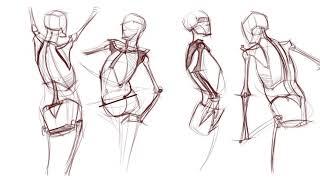 Sleleton studies torso