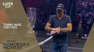 Tommy Haas Coin Toss | Laver Cup 2024