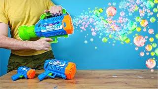 Как сделать 15 тысяч мыльных пузырей за минуту! Bunch O Bubbles бластер!