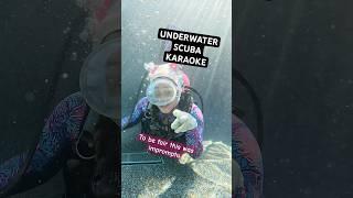 Here’s divers doing karaoke underwater - kinda ‍️ #scubadiving #karaoke #underwater