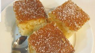 Semolina Cake with Syrup Recipe /کیک شربت دار آرد سوجی آسان وخوشمزه