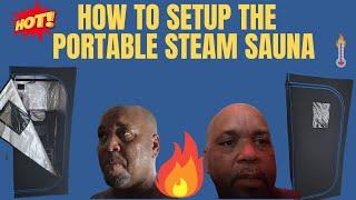 How To Setup The SereneLife Home Portable Steam Sauna- First Use