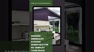 Modern Minimalist Kitchen Essentials for RV: Simplify Your Space!