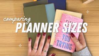 Planner Size Comparisons  A5, B6, Hobonichi Weeks, Travelers notebook and more!