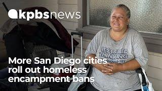 More San Diego cities roll out homeless encampment bans