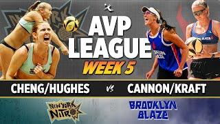 Cheng/Hughes vs. Cannon/Kraft | New York Nitro vs. Brooklyn Blaze AVP LEAGUE WEEK 5