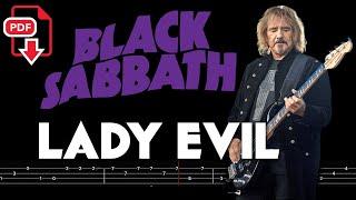 Black Sabbath – Lady Evil (Bass Tabs | Notation) @ChamisBass   #blacksabbathbass