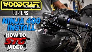 Woodcraft 2018-2023 Kawasaki Ninja 400 Clip-On Riser Assembly Install | Sportbike Track Gear