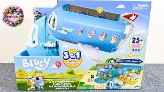 ASMR Unboxing New Bluey 3-in-1 Transforming Plane Playset | No Talking Video