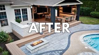 Backyard Makeover - DREAM COME TRUE - Full Build Time Lapse
