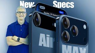 Apple iPhone 17 Pro MAX/Air NEW Specs Sheet - Display, Camera, Storage and Launch Details! 