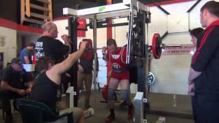 Aaron Doyle - Squat Attempt 3 - 155kg @ 81.7kg - 2013 Wild West Shootout