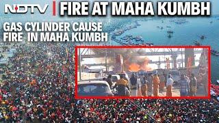 Kumbh Mela On Fire  |  Massive Fire At Kumbh Mela Reportedly Due To Cylinder Blast | Maha Kumbh Fire