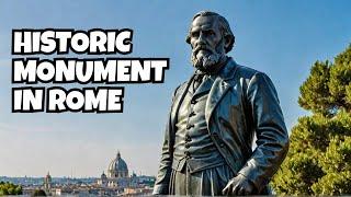 The Giuseppe Garibaldi Monument in Rome is located on Janiculum Hill and was inaugurated in 1895