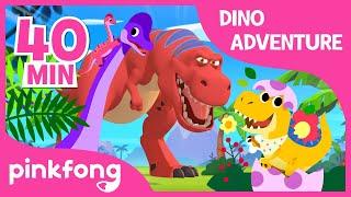 Tyrannosaurus Rex and more | +Compilation | Dino Adventure | Pinkfong Songs for Children