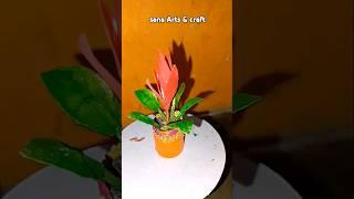 Bestout of waist Craft mini tree with vase #viral #craft_making #shortsfeed #shortsvideo #shorts