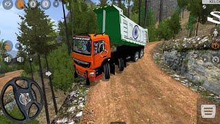 Heavy materials Truck off road driving l