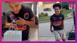 Teen Has Humble Reaction To Grandpa's Car Surprise On Birthday