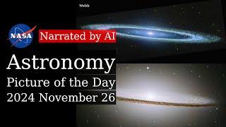 APOD: 2024-11-26 - The Sombrero Galaxy from Webb and Hubble (Narrated by Amy)