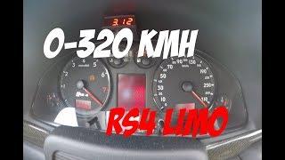 0 - 320 Kmh Tachovideo von der RS4 Limo von Philipp während des Race 1000 Arlows TTE12xx