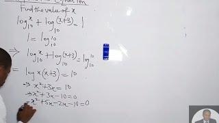 How To Solve Logarithmic Equations 1