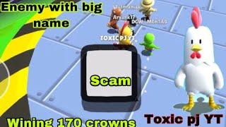 Enemy with big name || SCAM || STUMBLE GUYS || TOXIC PJ YT