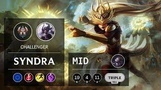 Syndra Mid vs Orianna - EUW Challenger Patch 9.24