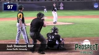 Josh Staumont Prospect Video, RHP, Azusa Pacific University #mlbdraft